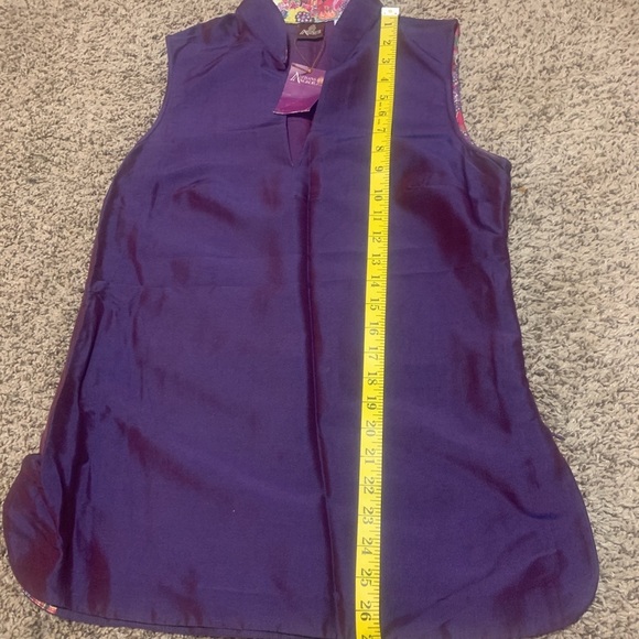 ARTISANS ANGKOR 100% Natural Pure Silk Top - Picture 13 of 15